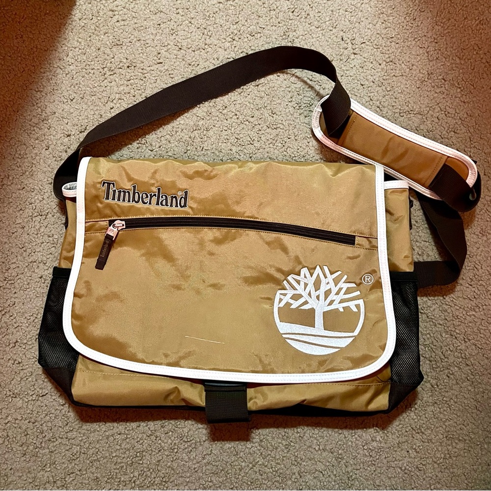 Vintage Timberland Brown/Tan Crossbody Bag